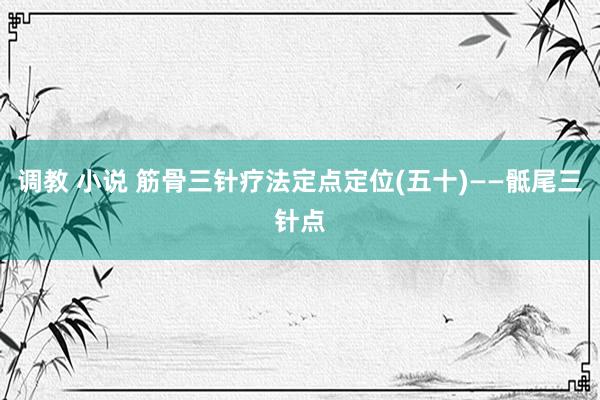 调教 小说 筋骨三针疗法定点定位(五十)——骶尾三针点
